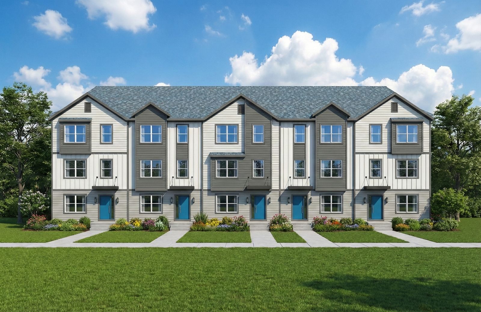 Blue Court front exteriors